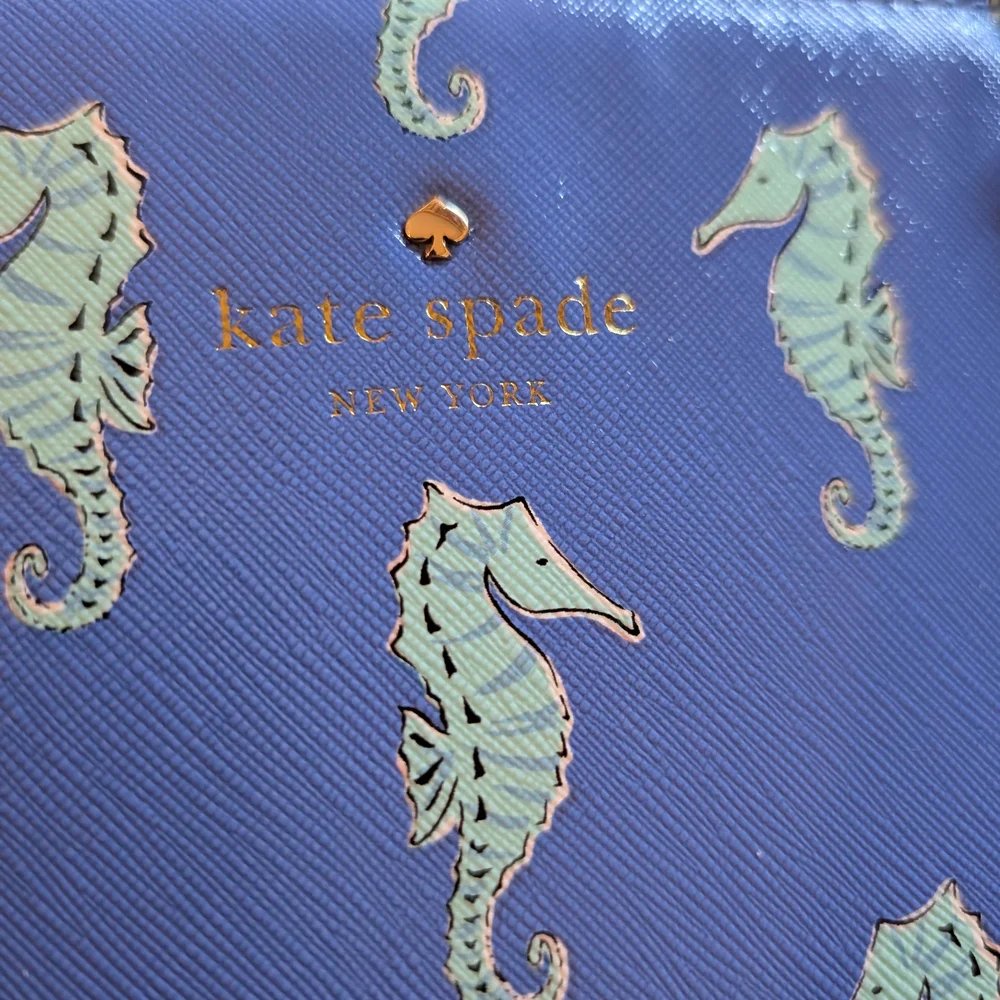 Kate Spade New York Cedar Street Seahorses Mini Harmony Tote Bag EUC